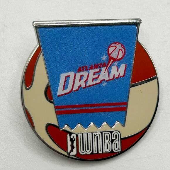 WNBA x Wincraft Officially Licensed Enamel Basketball Team Pin Atlanta DREAM EUC - Picture 1 of 4